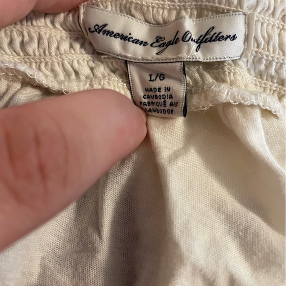 Size L American Eagle White Tank Top D2 - Picture 7 of 7